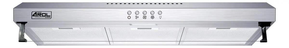 Campana Extractora Slim AROL CSI-80AI Acero Inoxidable 80cm 110V 3 Velocidades Montaje en Pared Cocina Moderna