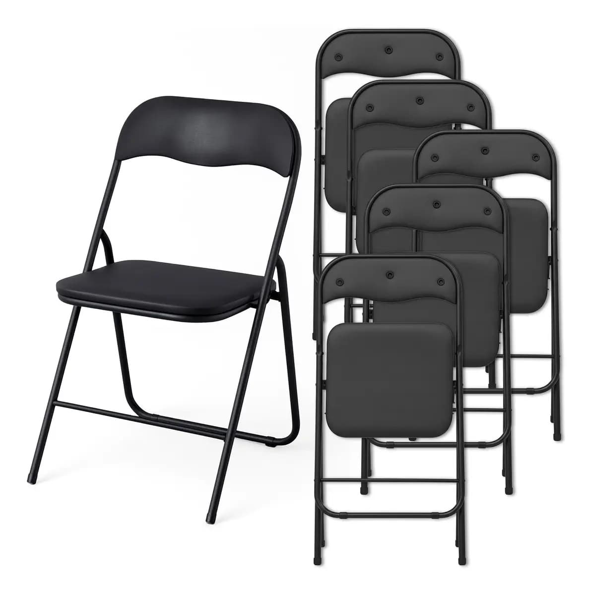Set 6 Sillas Plegables Gardenlife Ga-sp018n Multifuncional