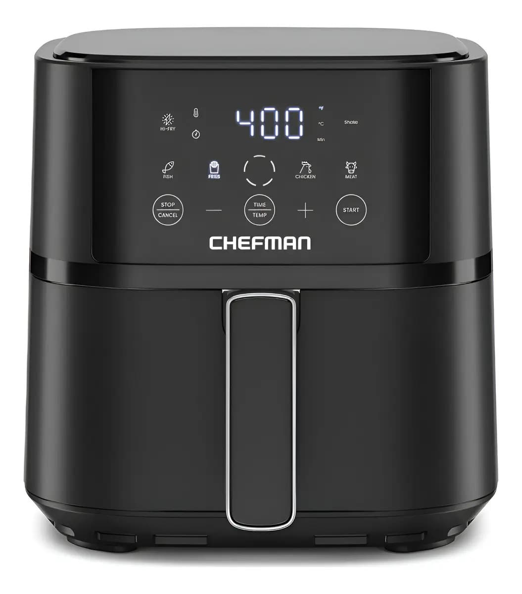 Chefman Freidora De Aire Digital De 3.7 L Turbofry Negro