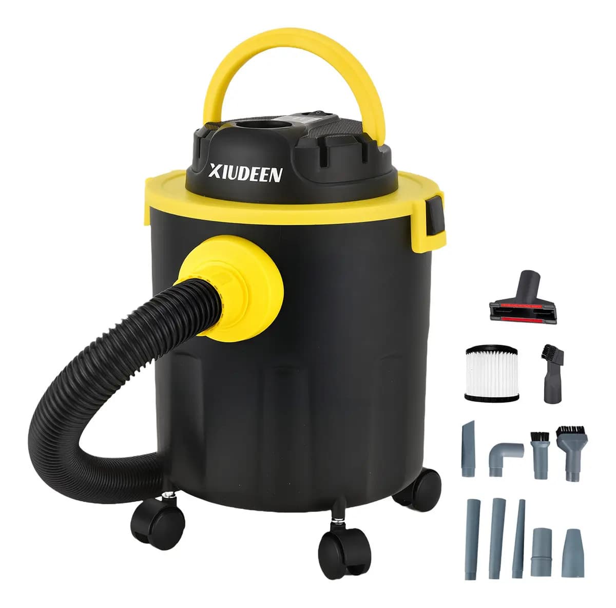 Aspiradora Xiudeen XD12L Con Función 2 en 1 Para Auto y Hogar, de 12L y Filtro HEPA