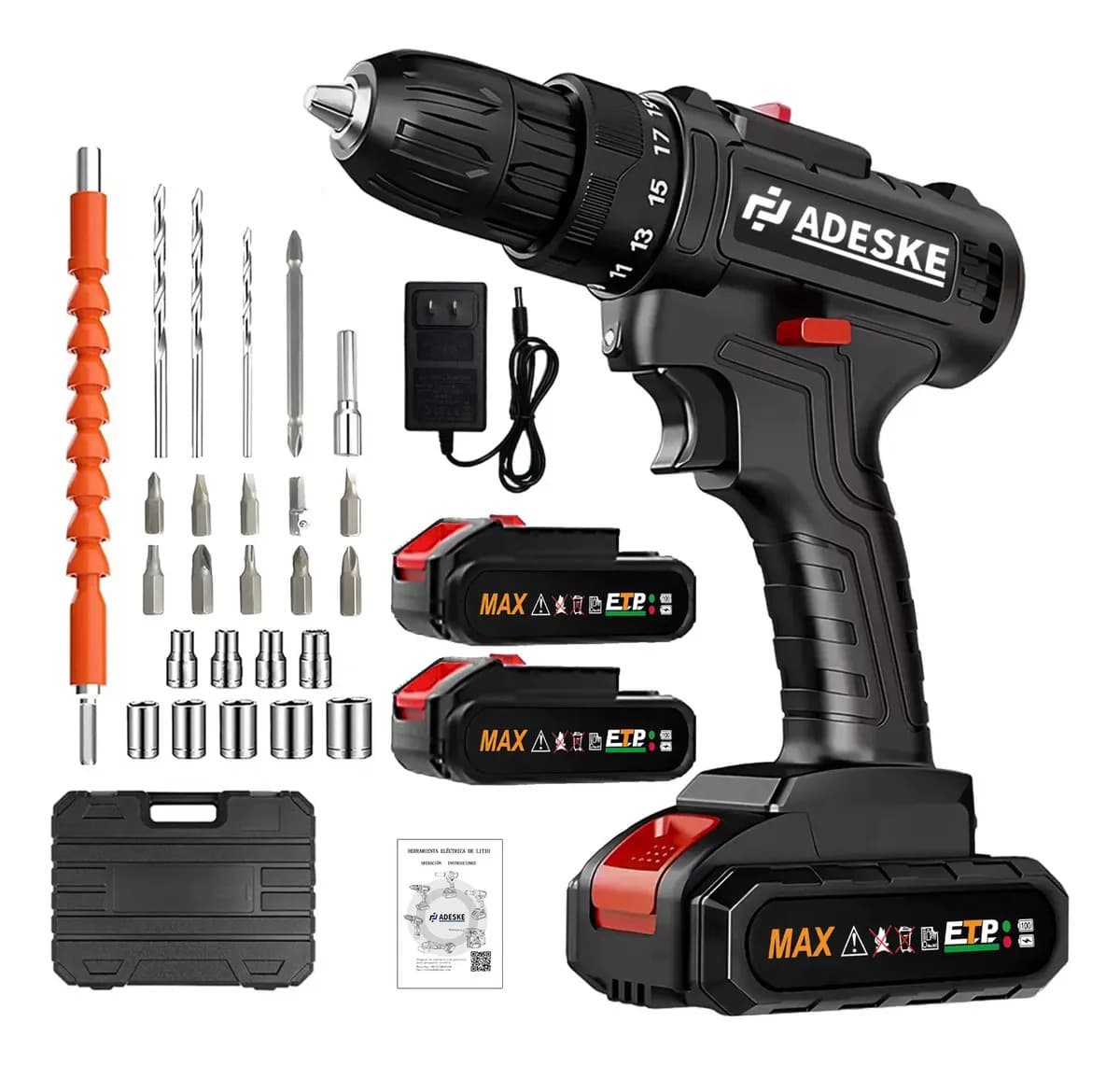 Kit Destornillador Inalambrico Taladro Electrico Con Bateria leds taladro kit de herramienta led luz taladros de velocidad variable destornillador electrico control