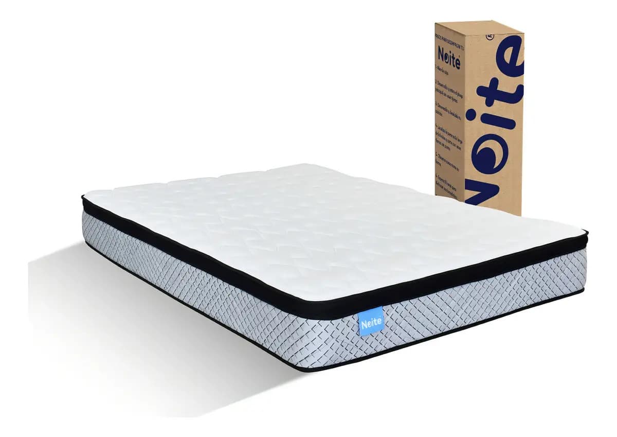 Colchón King Size Noite Plus Memory Adapt 20 Cm De Altura Gris