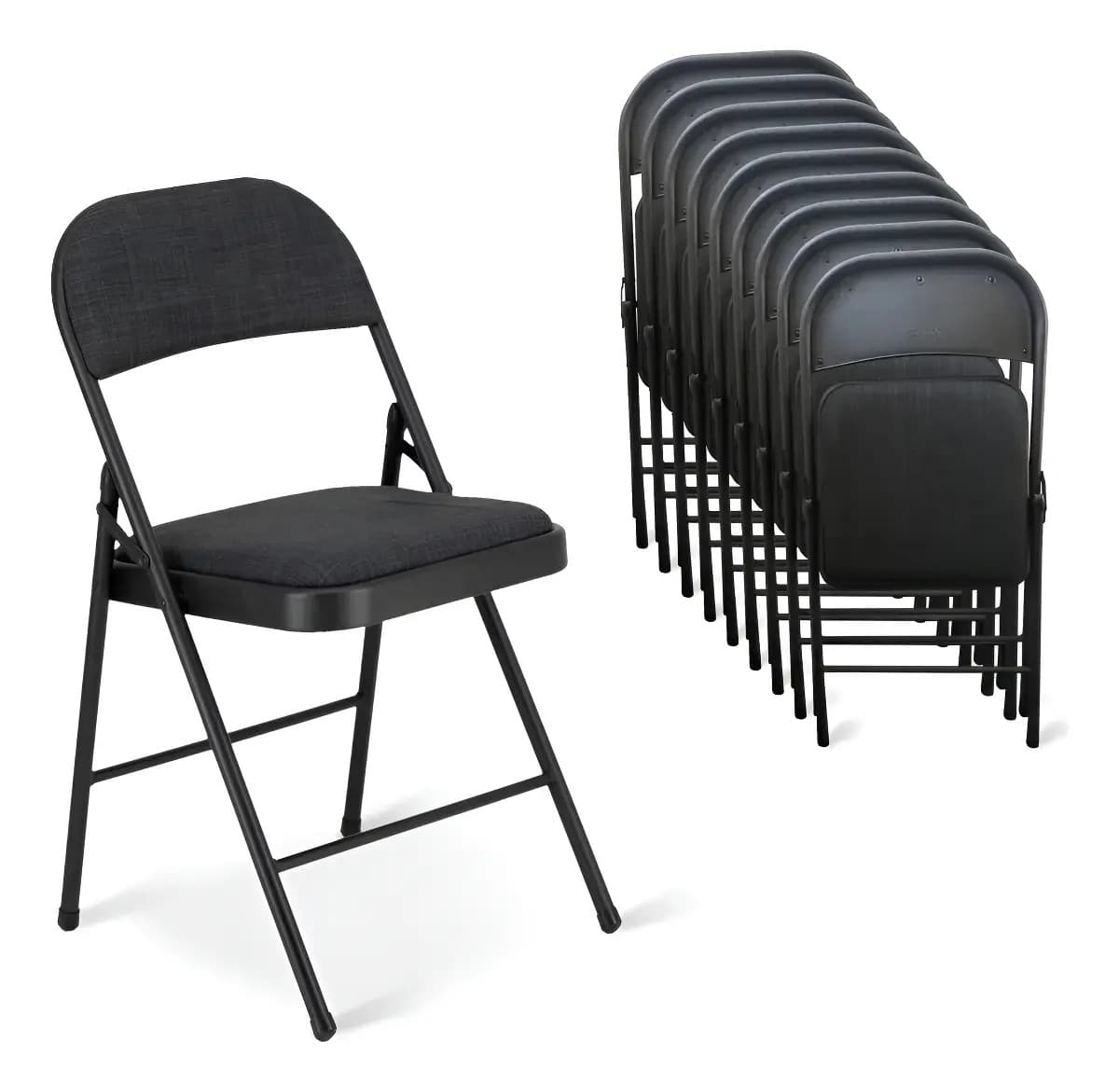 Pack 10 Sillas Plegables Acojinada Reforzada Found Interior Exterior Ideal Eventos Fiestas Y Banquetes Al Aire Libre Resistentes La Intemperie Silla Plegable Reforzada Hogar Jardín Camping
