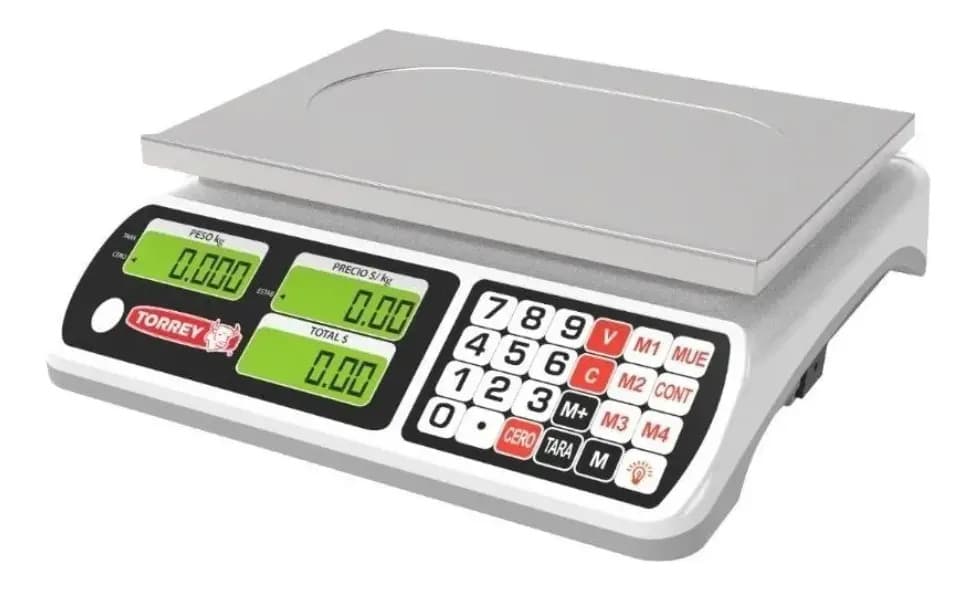 Bascula Digital Comercial Industrial Torrey Sxe-40 Peso máximo soportado 40 kg precisión de 5 gramos batería recargable