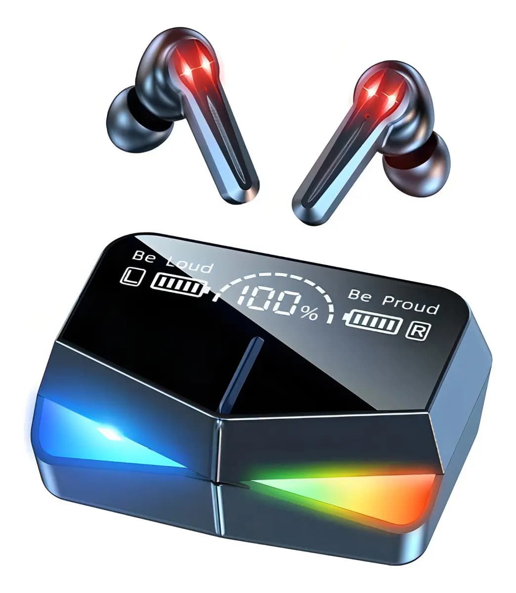 Audífonos Inalámbricos M28 Tws Bluetooth 5.1 Reducción Ruido Color Negro