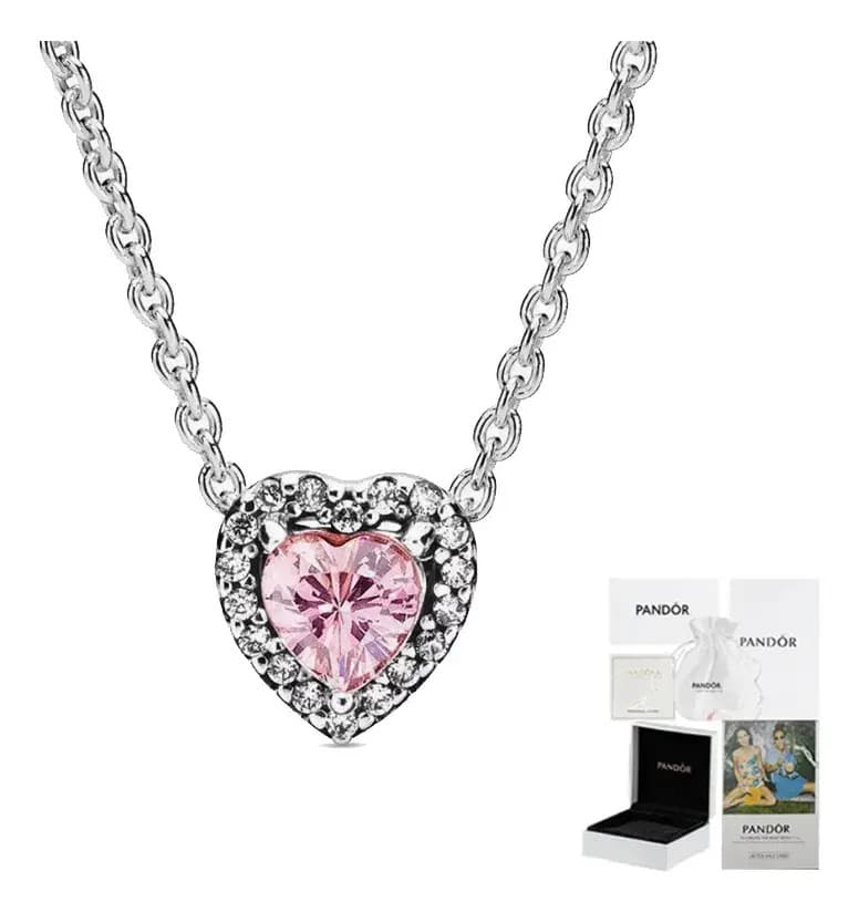 Pandora Moments Corazon Rosa HeartRose Gold Plated Pink Gold PlatedZirconia 14.3 Cm 45 Cm 0.1 Cm Unit 1